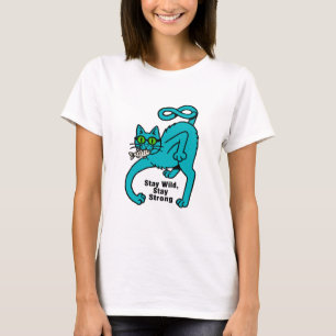 T-shirt Chat Expressif Excentrique