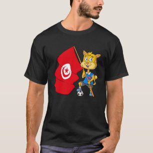 T-shirt Chat fan de Tunisie