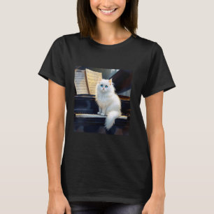 T-shirt Chat Fantastique de Ragdoll au Piano