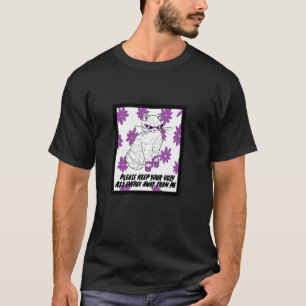 T-shirt Chat féministe Chat sans drame Vibes toxiques Pouv