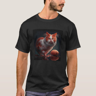 T-shirt Chat Flamingo Bacon Et Œufs  2