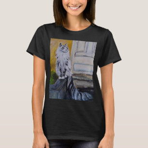 T-shirt Chat forestier norvégien