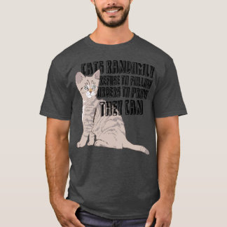 T-shirt Chat fou