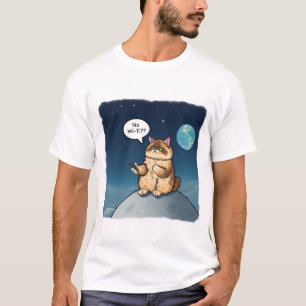 T-shirt Chat Frustré sans Wi-Fi