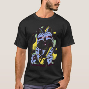 T-shirt chat fumeur bong