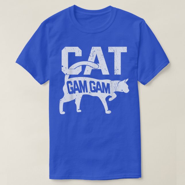 T-shirt Chat Gam Gam Kitten Propriétaire de l'animal Meow  (Design devant)