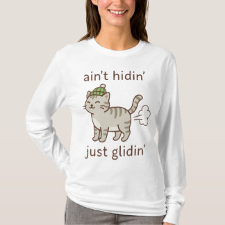 T-shirt Chat glissant dans un bonnet douillet