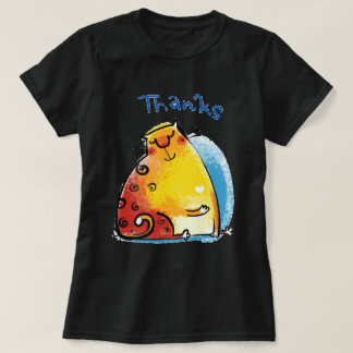 T-shirt Chat gras doux