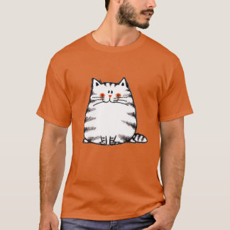 T-shirt chat gras mignon