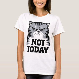 T-shirt Chat Grognon Pas Aujourd'hui