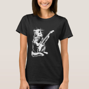 T-shirt Chat Guitariste Guitare - Birman Papa Maman