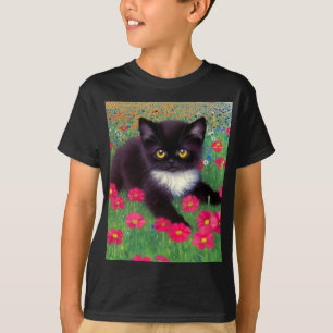 T-shirt Chat Gustav Klimt Tuxedo