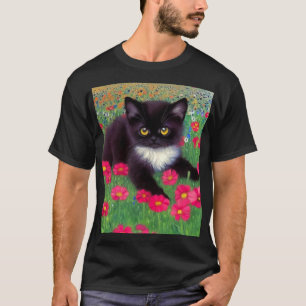 T-shirt Chat Gustav Klimt Tuxedo