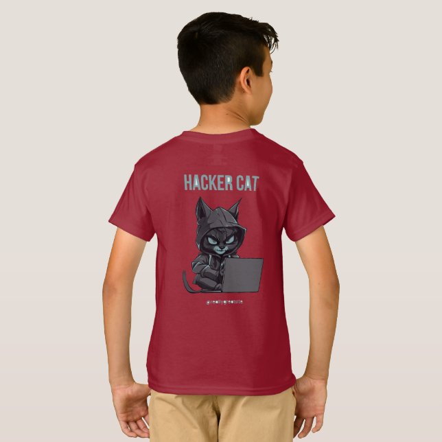 T-Shirt Chat Hacker (Dos entier)