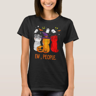 T-shirt Chat Halloween Beurk Personnes Miau Chat