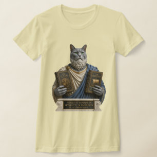 T-shirt Chat homer bleu russe