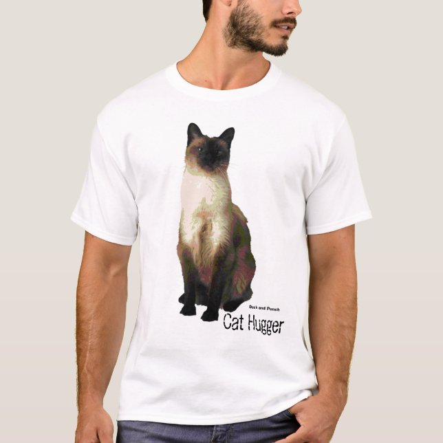T-shirt Chat Hugger (Devant)