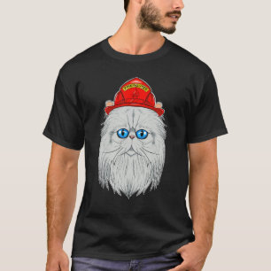 T-shirt Chat I pompier Chat I pompier Chat persan