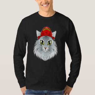 T-shirt Chat I pompier Chat I pompier Forêt norvégienne C