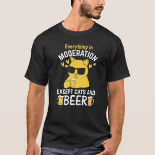 T-shirt Chat I Tout en modération sauf Chats et Abeille