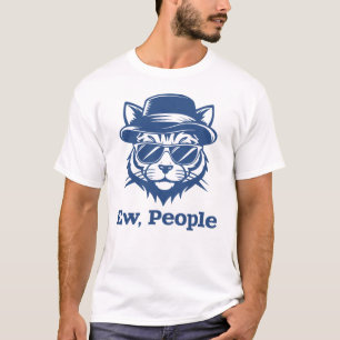 T-shirt Chat Introverti Cool Beurk les Gens