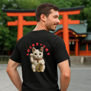 T-shirt Chat japonais Lucky Charm