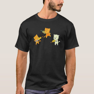 T-shirt Chat Jouant Du Violon Violoncelliste Chat  Violoni
