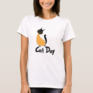 T-shirt Chat Jour Cute Chat