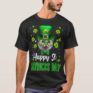 T-shirt Chat Jour de la Saint Patrick St Catricks Jour Cha