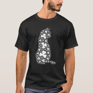 T-shirt Chat Jour de la Saint Patrick Tee Lucky Chat Maman