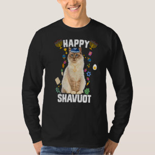 T-shirt Chat juif Kippah Happy Shavuot Matzah Shavuot Hol