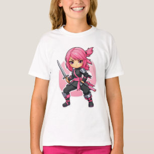 T-shirt Chat Kitty Rose Cute