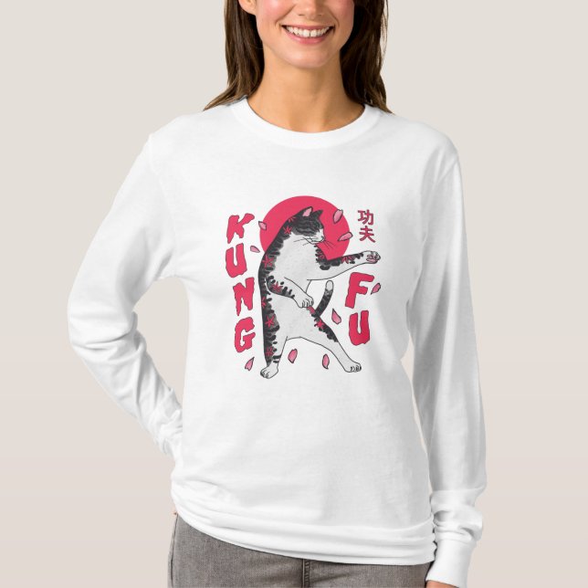 T-shirt Chat Kung Fu (Devant)