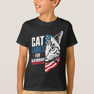 T-shirt Chat Ladies For Harris Président Kamala Harris 202