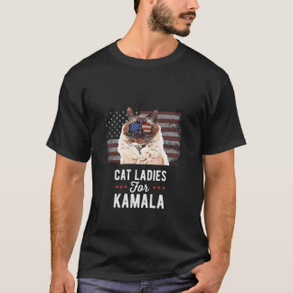 T-shirt Chat Ladies for Kamala Funny Chat 2024 Président K