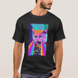 T-shirt Chat laser Pixie Acide dans le voyage psychédéliqu
