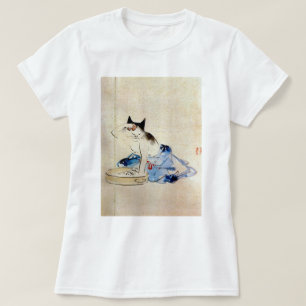 T-shirt Chat laver son corps, Utagawa Hiroshige