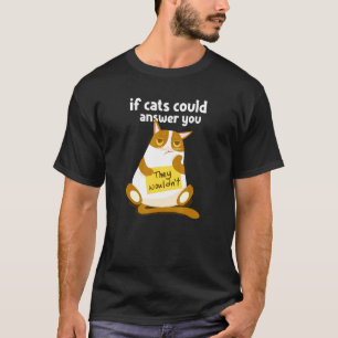T-shirt Chat Lazy Pour Chaton Propriétaires