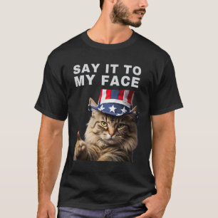 T-shirt Chat Le Dire À Mon Visage Kamala Harris