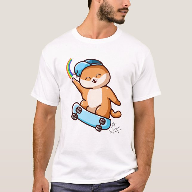 T-shirt chat le plus cool (Devant)
