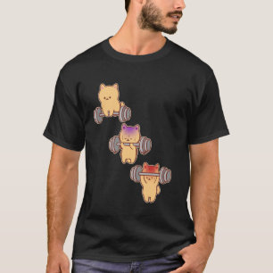 T-shirt Chat Levage de Cadavre Gym Fitness Entraînement Ex