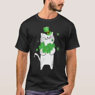 T-Shirt Chat Lutin Saint-Patrick Carlin Shamrock
