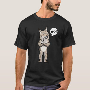 T-shirt Chat Lynx Entêté Non