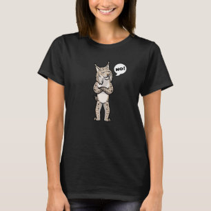T-shirt Chat Lynx Entêté Non