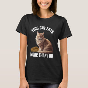 T-shirt Chat Maine Coon Ce Chat Mange Plus Que Moi