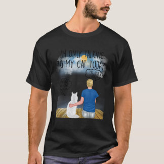 T-shirt Chat Maine Coon Je Ne Parle Qu'à Mon Chat Aujourd'
