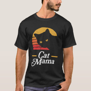 T-shirt Chat Mama 80 Style Chat Distorti