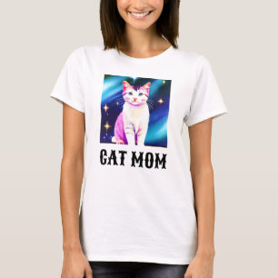 T-shirt Chat Maman Chemise, peut changer à votre animal de