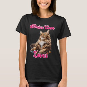 T-shirt Chat Maman MAINE COON LOVER Maine Coon Propriétair