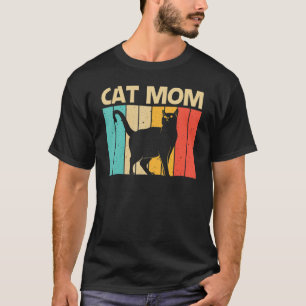 T-shirt Chat Maman Mama Chat Noir Chat Personne Chats